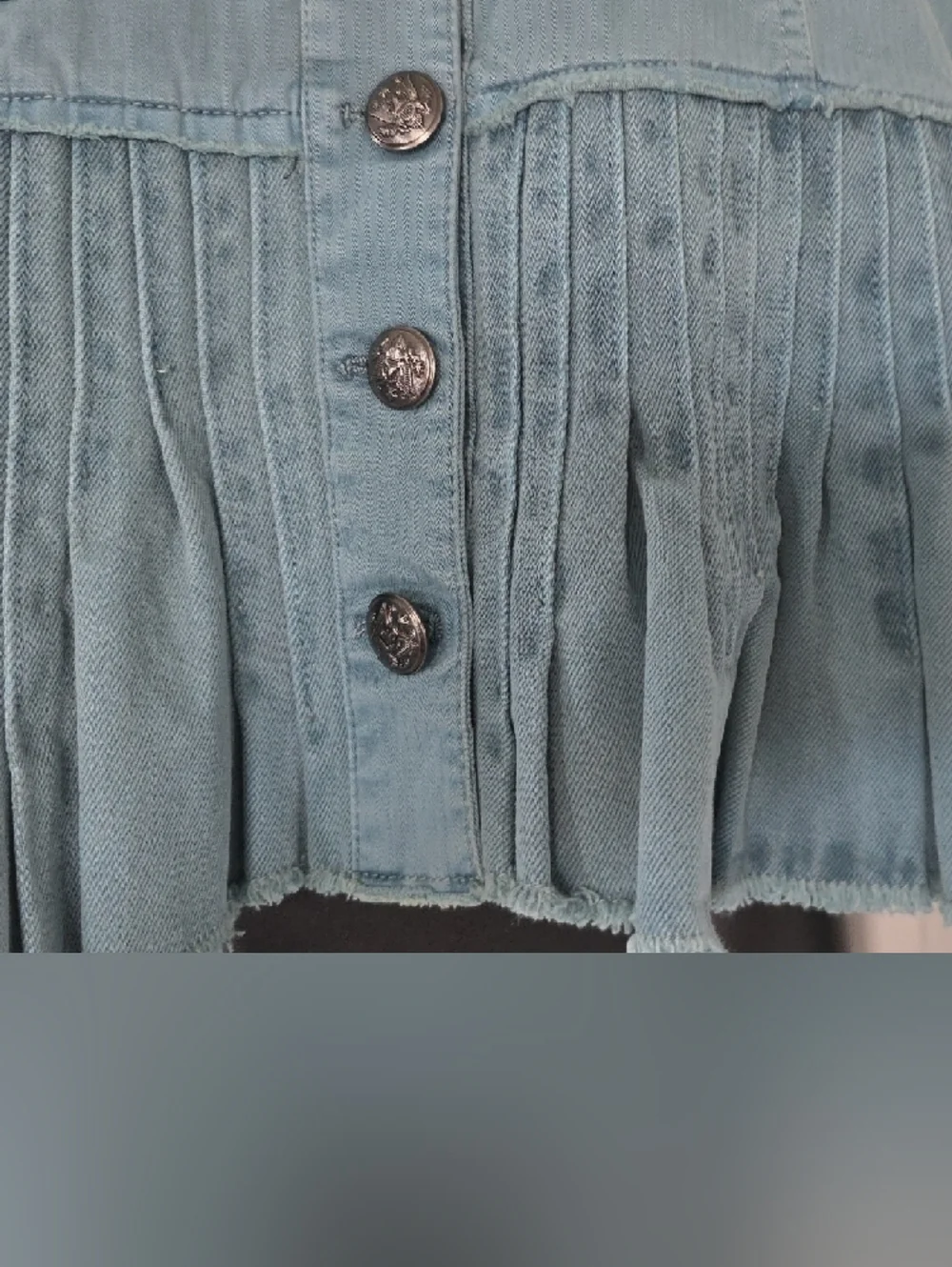 Free People Blue Tourmaline Cassidy Denim Jacket - Picture 4 of 8